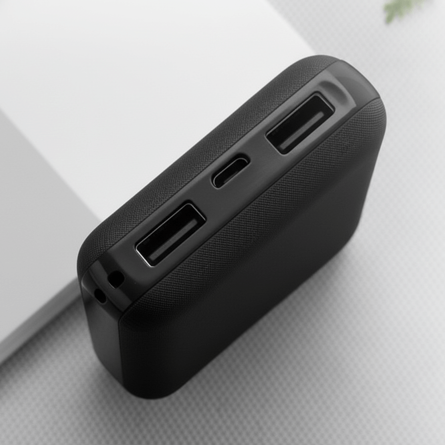 Anschlüsse der BergHeat Powerbank in Nahaufnahme